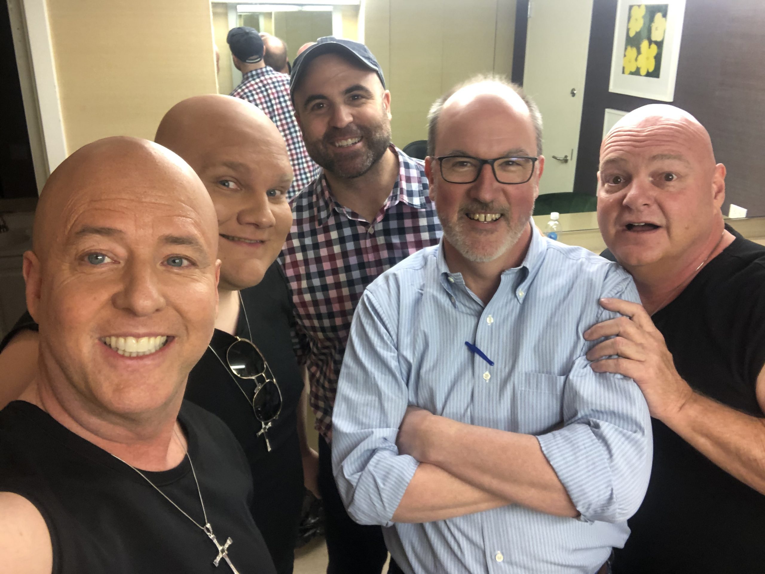 The Tenors Of Comedy Bald Back Stage